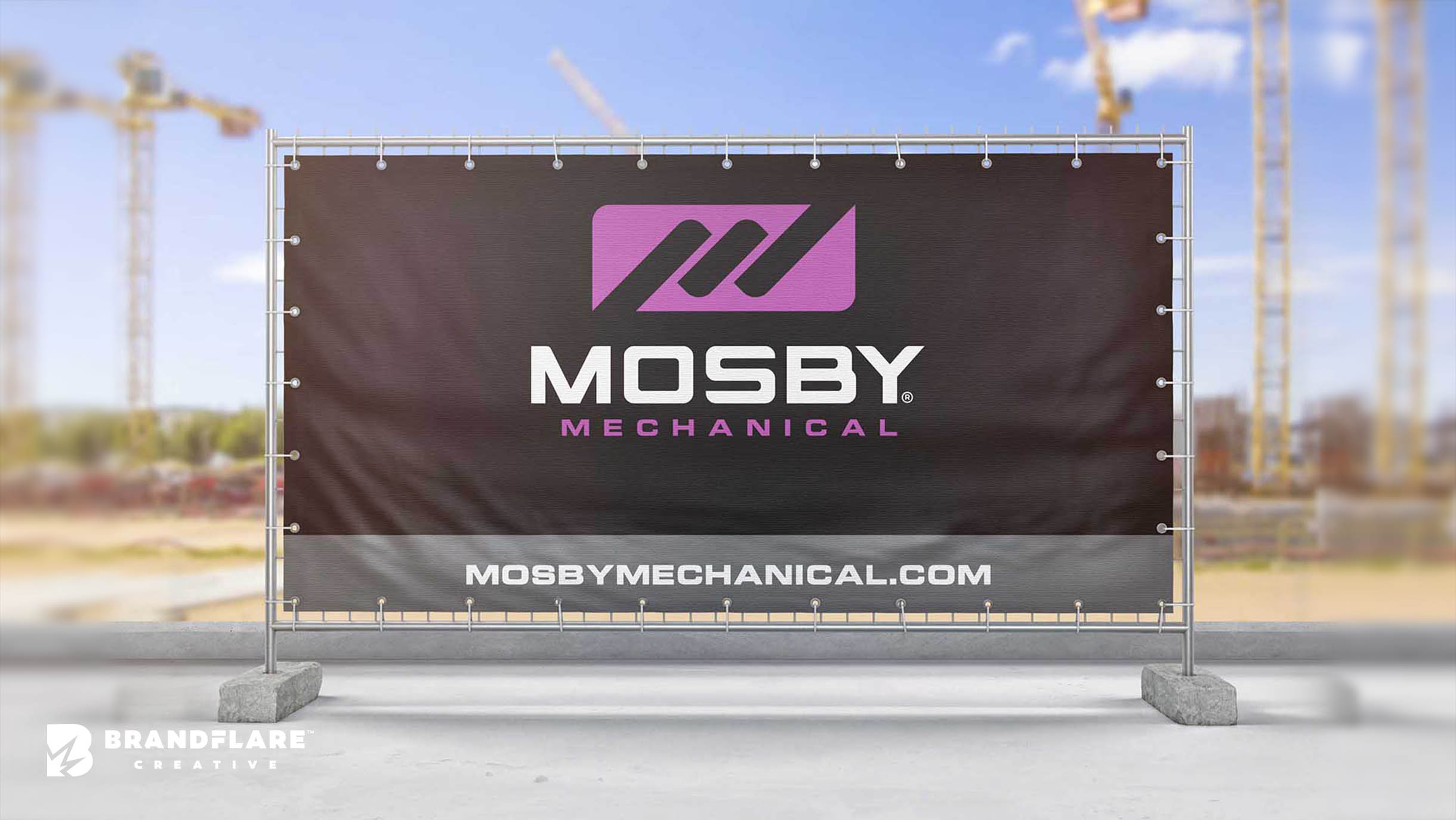 Mosby Mechanical Banner Sign